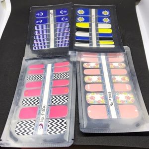 Pedicure kids nail strips mystery  5 set bundle